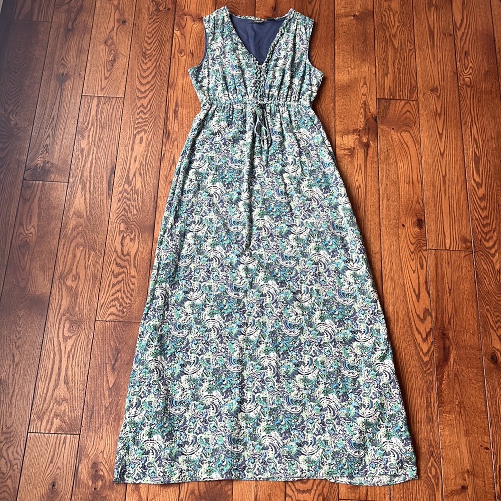 EUC Eddie Bauer Cotton Sleeveless Maxi Dress- Size 6
